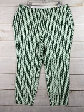 A New Day Pants Womens 17 Green Moons High Rise Skinny Ankle Fitted Stretch NWT